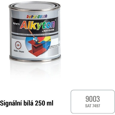 Alkyton Hladký polomat 0,25 l signální bílá