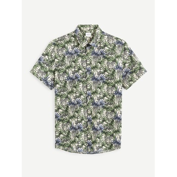 Celio Синьо-зелена мъжка риза с шарки Celio Vawai Celio | Zelen | МЪЖЕ | S