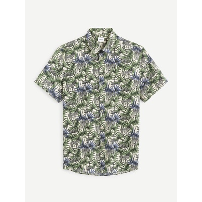 Celio Синьо-зелена мъжка риза с шарки Celio Vawai Celio | Zelen | МЪЖЕ | S