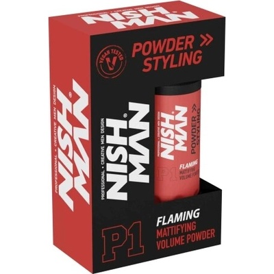 NISHMAN POWDER púder na styling vlasov Hair Styling Wax 20gr Plameniak