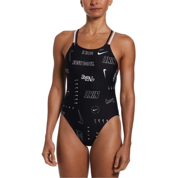 Nike Бански костюм Nike HydraStrong Solid Spiderback 1-Piece Swimsuit - Black