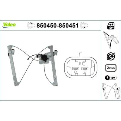Zvedací zařízení oken VALEO 850450