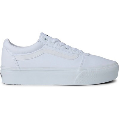 Vans Маратонки Vans Women's Ward Platform Canvas Trainers - White