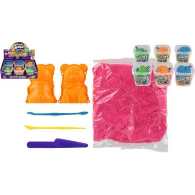 Teddies Písek/Plastelína NARA 200g s vykrajovátky 2ks 6 druhů