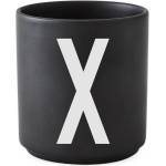 Design Letters Чаша халба aj буква x порцеланова черна (10204000x)