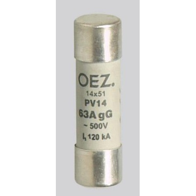 OEZ OEZ:06716 Pojistková vložka PV14 4A gG Un 690 V a.c./250 V d.c., velikost 14×51, gG - charakteristika pro všeobecné použití,