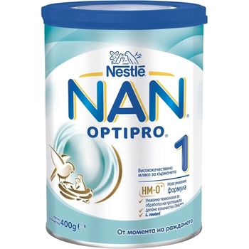 Nestle NAN OptiPRO 1, Обогатено мляко за кърмачета на прах от раждането, 400 g (824)