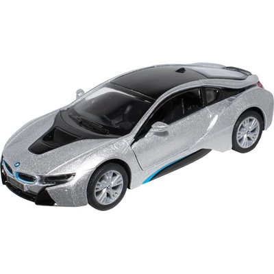 Kinsmart BMW i8 stříbrná 1:36