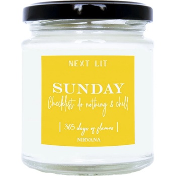 Image 1 of With Scent of Books Ароматна свещ Next Lit 365 Days of Flames - Sunday (NL045)