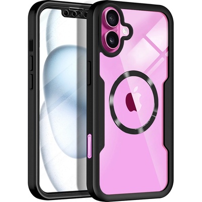 Techsuit Калъф за iPhone 16 Plus + Протектор - ColorVerse 360 MagSafe MagSafe Series - Черен