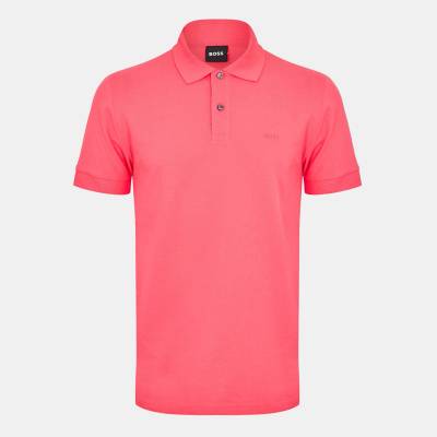 Boss Блуза с яка Boss Mens BOSS Firenze Short-Sleeve Polo Shirt with Logo Detail - Dark Pink