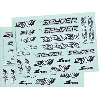 Serpent Decal sheet SRX4 čierna/biela 2 SER500389