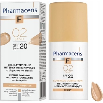 Pharmaceris F-Fluid Foundation intenzivně krycí make-up s dlouhotrvajícím efektem SPF20 2 Sand For All skin Types with Imperfections 30 ml