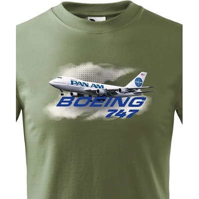Dětské tričko Boeing 747 MilitaryCanvas Dětské tričko Bezvatriko.cz 3227