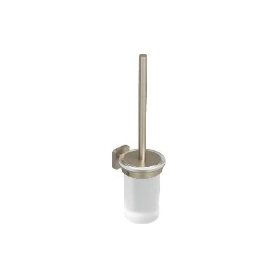 Kludi Vela S WC štětka nástěnná s držákem sklo kartáčovaný nikl 25974N5