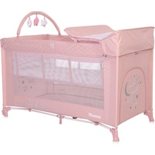 Lorelli Cestovná postieľka 2 v 1 Noemi Mellow Rose Star