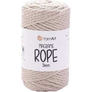 YARNART Macrame Rope 3 mm 63 m 753 Beige юта (Macrame Rope 3 mm 753)