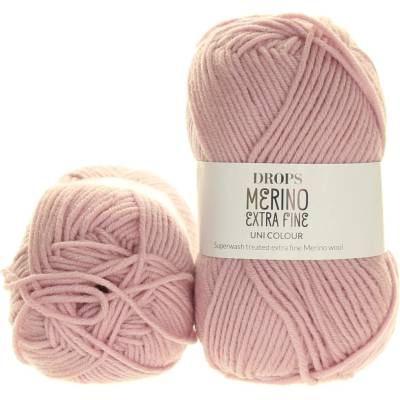 Drops Merino Extra Fine 40 pudrová růžová