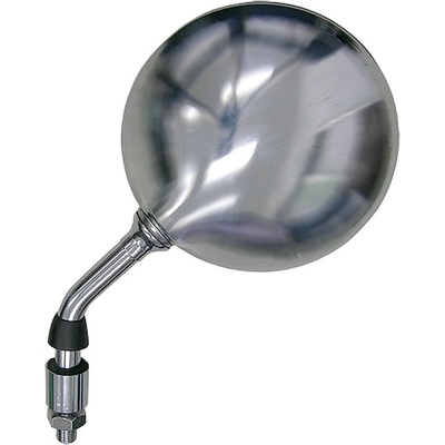 Spätné zrkadlo chrómové (závit pravý M10, priemer skla 120 mm), QTECH, L M008-103