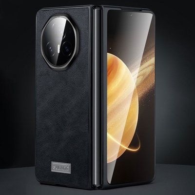 Huawei Калъф за Honor Magic V3 SULADA Shockproof TPU и Естествена Кожа и протектор- 4 цвята