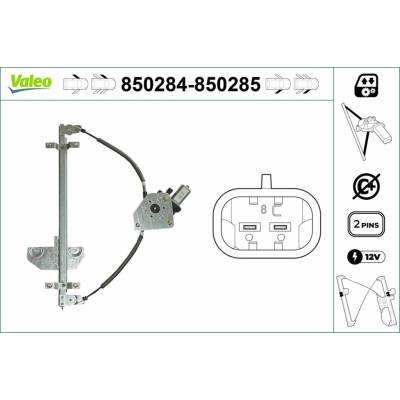 Mechanizmus zdvíhania okna VALEO 850284