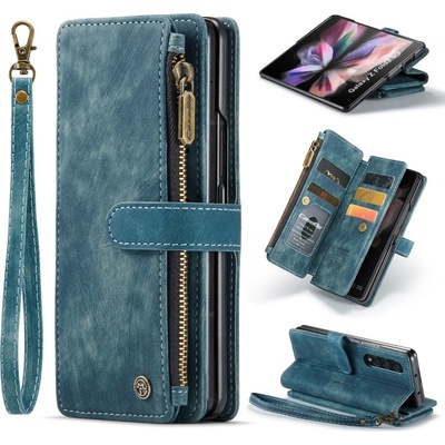 PROTEMIO 45180 WALLET Ochranný kryt s peňaženkou 2v1 pre Samsung Galaxy Z Fold 3 5G modrý