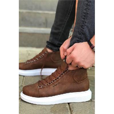 Chekich Унисекс боти с връзки CH258 - Таба #359850 (359850_Кафяво)