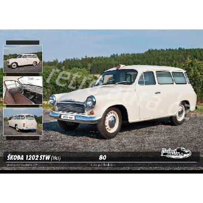 Pohlednice č. 80 - ŠKODA 1202 STW (1961)