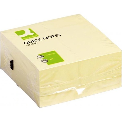 Q-CONNECT Bloček kocka Q-CONNECT 76x76mm 400l žltá (QC001346)
