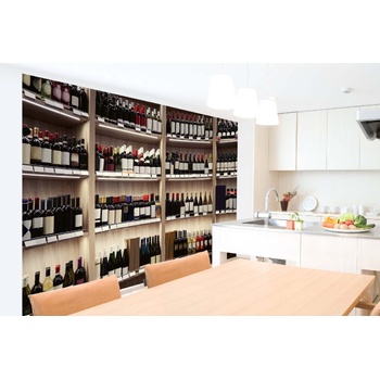 DIMEX ART s. r. o Самозалепваща се флизелинова фототапета бутилки вино 375 x 250 см