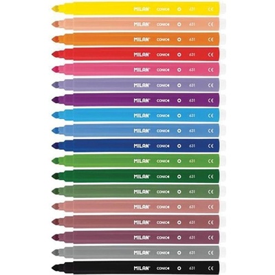 MILAN Флумастери, 18 цвята в опаковка (1010180079)