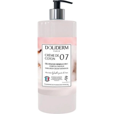 Doliderm Душ гел 2 в 1 Crème de Coton 07, 1000 ml