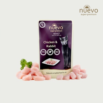 Nuevo Cat adult kura a králik 85 g