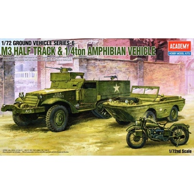 Academy M3 Half Track & 1:4ton Amphibian Vehicle 1:72