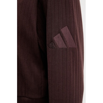 Adidas Суичър adidas All Szn Winterized в кафяво с изчистен дизайн JM5947 (JM5947)