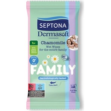 Septona Dermasoft Family Vlhčené Ubrousky pro Celou Rodinu 12 ks