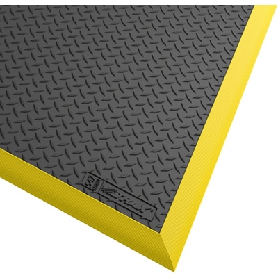 Notrax 548 Diamond Flex ESD Antistatická protiúnavová rohož s diamantovým vzorom čierno- žltá 97 cm x 163 cm