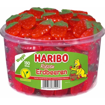 Haribo Riesen Erdbeeren Želé bonbony velké jahody 1350 g