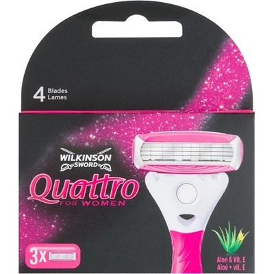 Wilkinson Sword Quattro for Women Aloe & Vit. E 3 ks