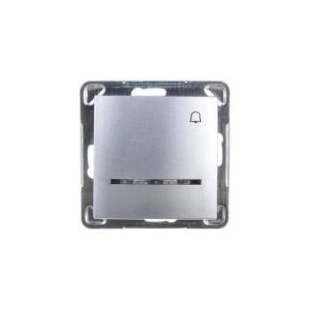 OSPEL SA Impresja button /bell/ with illumination silver lp-6ys/m/18