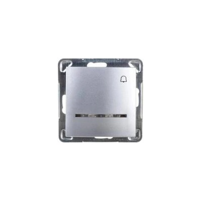 OSPEL SA Impresja button /bell/ with illumination silver lp-6ys/m/18