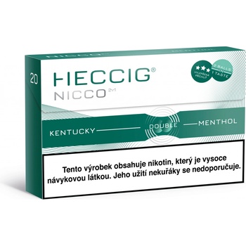 HECCIG Nicco náplň do přístroje Heat Not Burn s nikotinem Mentol Krabička