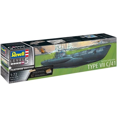 Revell German Submarine Type VII C/41 Platinum Edition 05163 JEN U NÁS SKLADEM 1:72