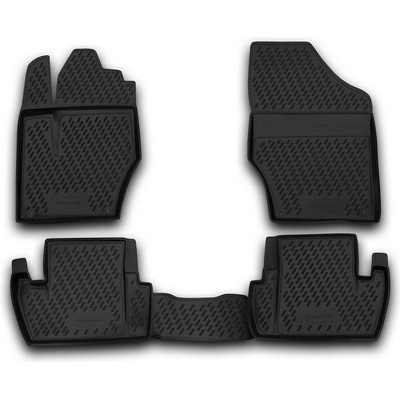 Koberce gumové Rezaw Plast Peugeot 308 I 2007-2013 s hasícím přístrojem pod nohama spolujezdce