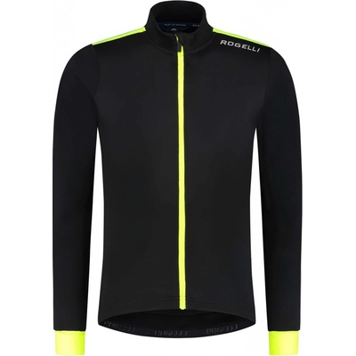 Rogelli CORE s dlhým rukávom čierno-reflexne žltý