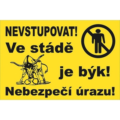 Tabulka "Ve stádě je býk"