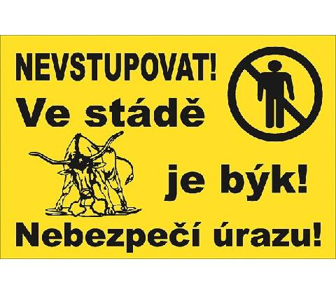 Tabulka "Ve stádě je býk"