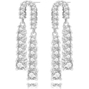 Silenti Jewelry Сребърни обеци "Искра