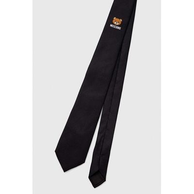 Moschino Копринена вратовръзка Moschino в черно M5347 55060 (M5347.55060)