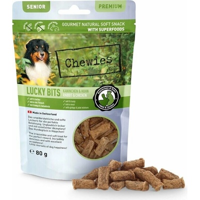 Chewies Lucky Bits Senior Králík a kuracie 80 g